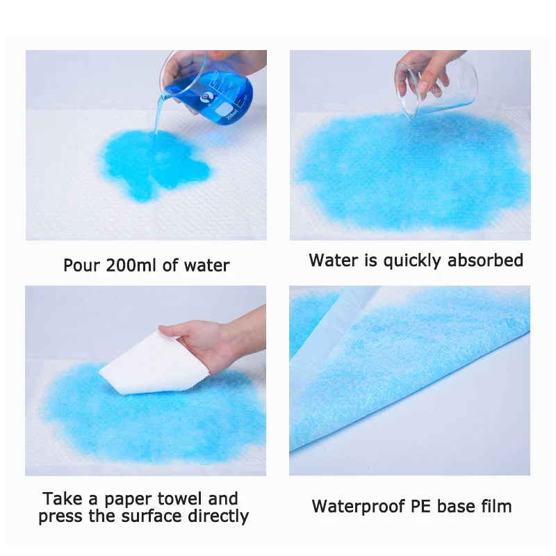 bed nursing home hospital medical absorbent 60cm*90cm cotton underpads for adult incontinence pads disposable underpads