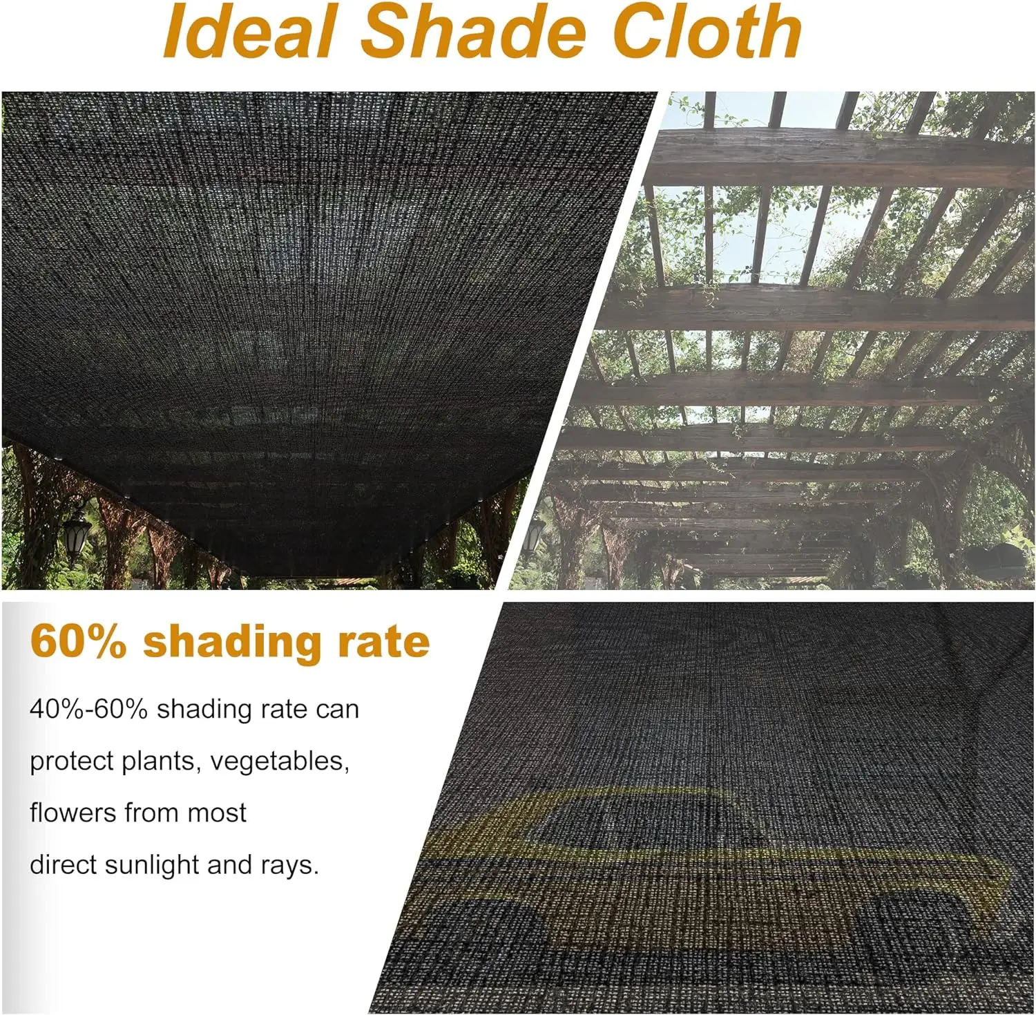 Sun Shade Sail 90% shade rate agricultural shade net