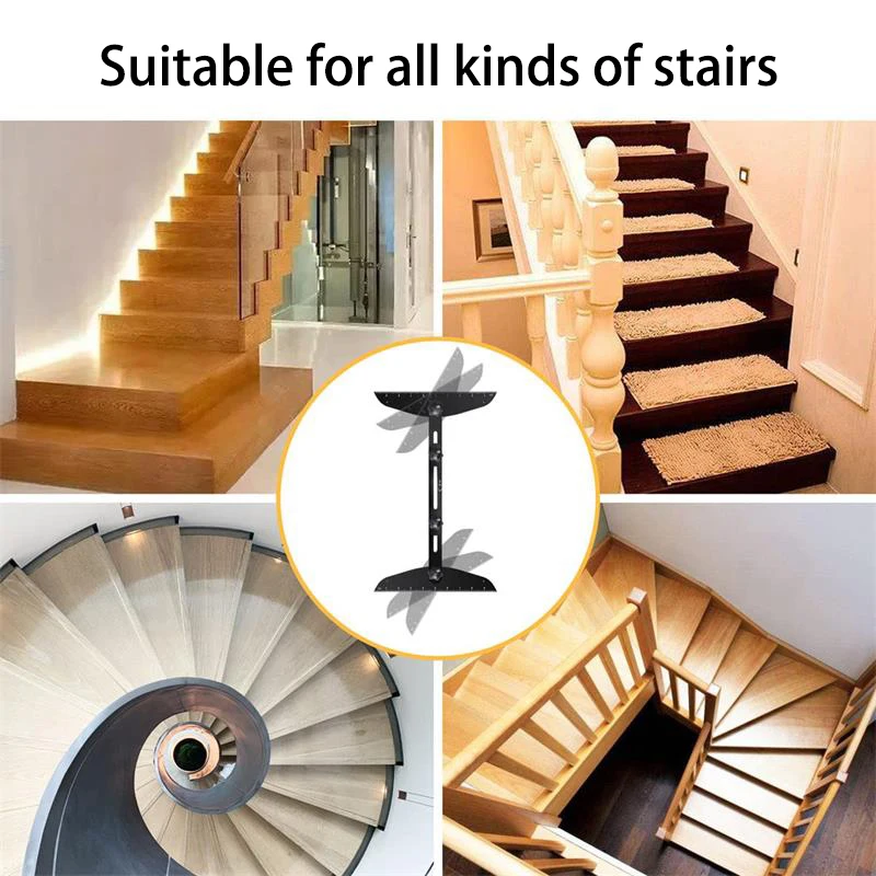 Folding Ruler Solid Metal Stairb Jig Gauge Accurately Measuring Angle and length Shelf Layout Tool Stair Tread Template Tool