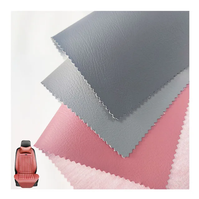 Factory Wholesale PVC Vinyl  Leather Faux Sofa Car Seat Designer Leatherette Artificial Leather Fabric
