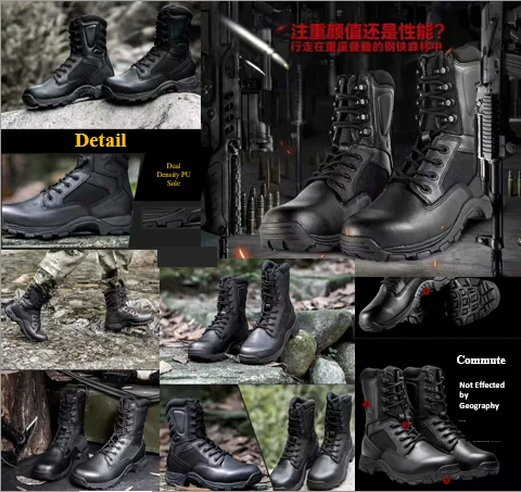 S3 grade full grain leather dual density PU anti-slip&anti puncture sole & shock-absorption&anti static safety shoes