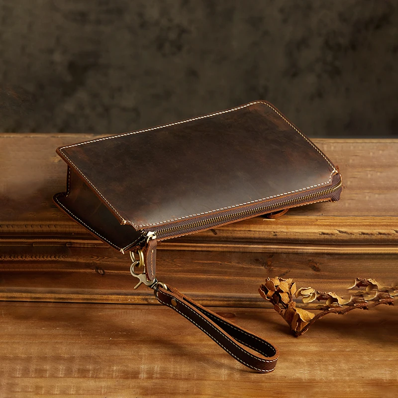 2023 новые роскошные мужские сумки из натуральной кожи Модная Сумка-клатч для мужчин