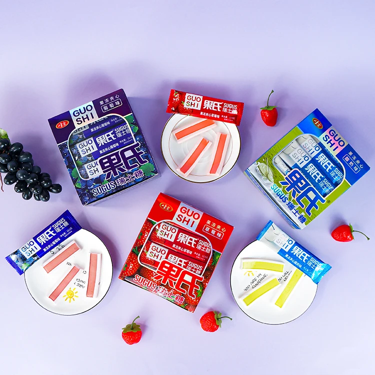 Creative Design Grape Soft Milk Candy Christmas Fruity Jelly Candies Hot Selling Gummy Sweets for Kids