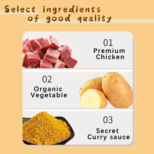 Wholesale OEM Top Premium Grade Curry Chicken gourmet food healthy products prepared food midnight snack  food beverage takeout