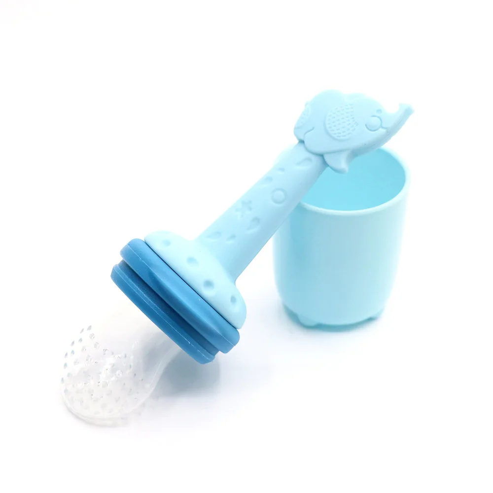 Wholesale 2021 Baby Products Teething Nipple Silicone Infant Teether Pacifier Baby Fruit Feeder