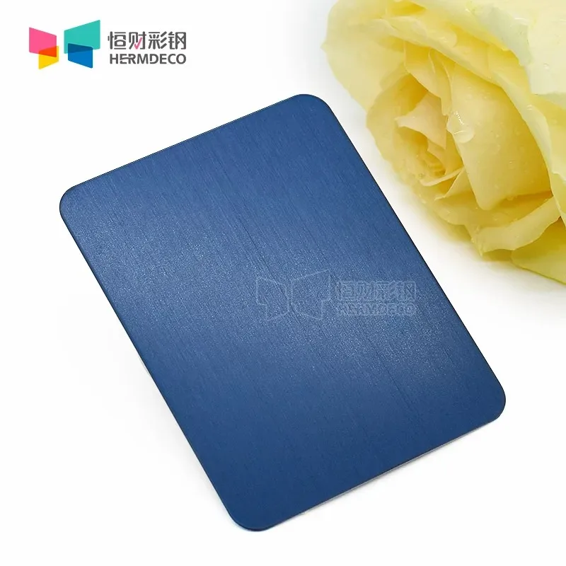 1219*3048mm 1mm blue hairline no.4 sus304 decorative stainless steel sheets