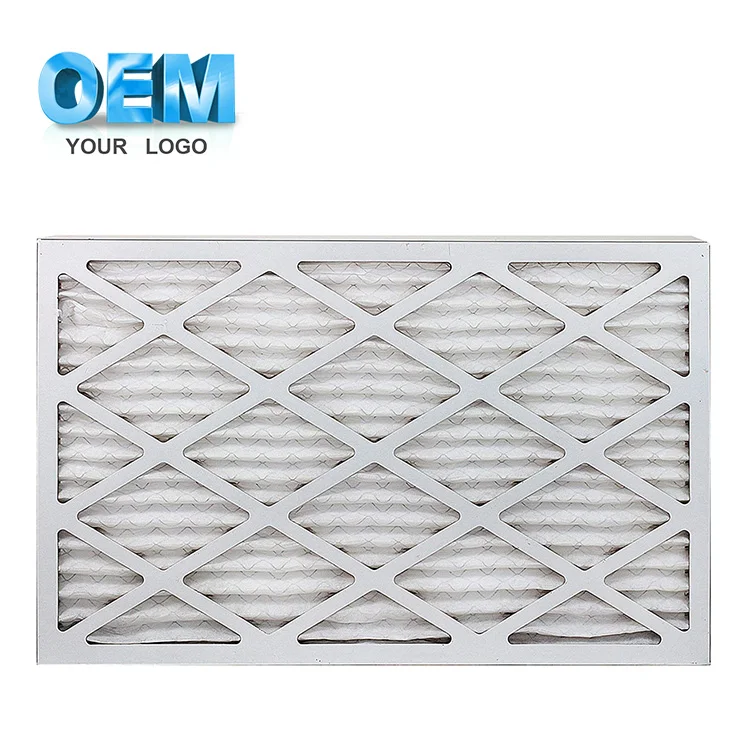 HVAC Cardboard Pleat Panel Air Conditioner Ventilation System Folded Air Filter  8x24x4  8x30x4  9.75x23.75x4