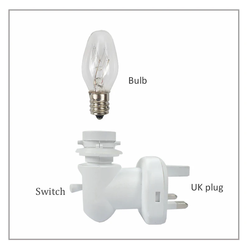 white elegant night light oil burner plug in ceramic candle warmer soy wax melter incense burner for aromatherapy