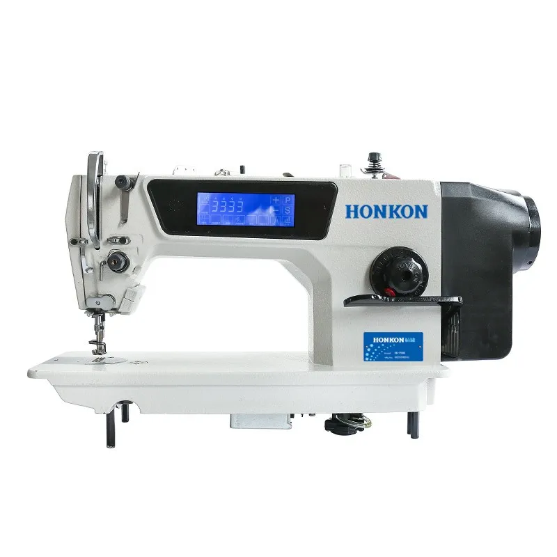 High Quality Domestic Touch Screen Computer Lockstitch Sewing Machine HK-9988-D4 15mm Max. Sewing Thickness DBX1 9-14# 37/40KG
