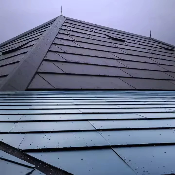 1500V 70W IP68 Protection Custom Size Household Solar System Photovoltaic Roof Tile BIPV