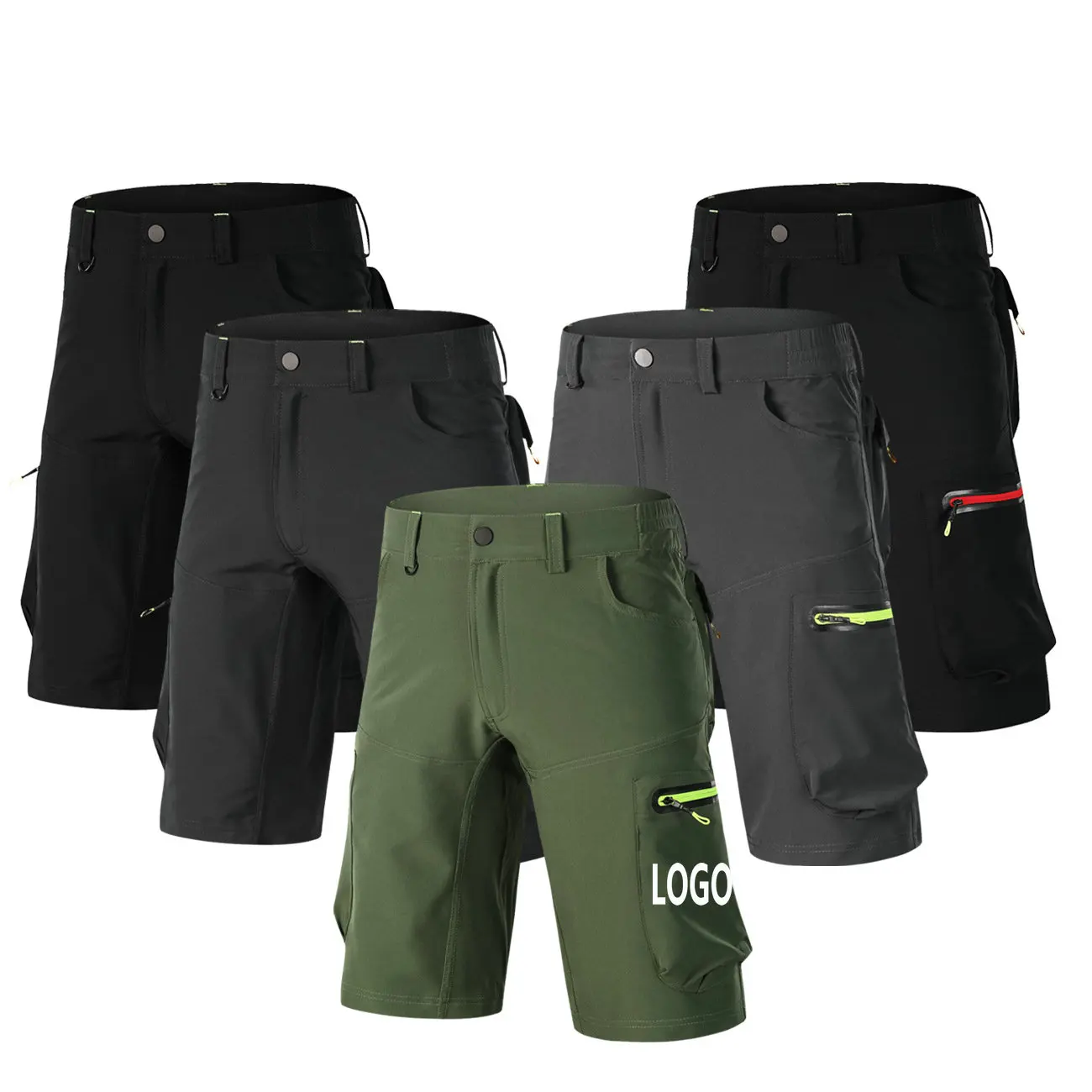 Factory wholesale mens summer breathable quick dry mountain bike shorts customize MTB shorts loose size outdoor cycling shorts