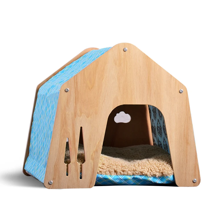 outdoor pet house cat kitty house friendly wood pet cat house for playing and rest