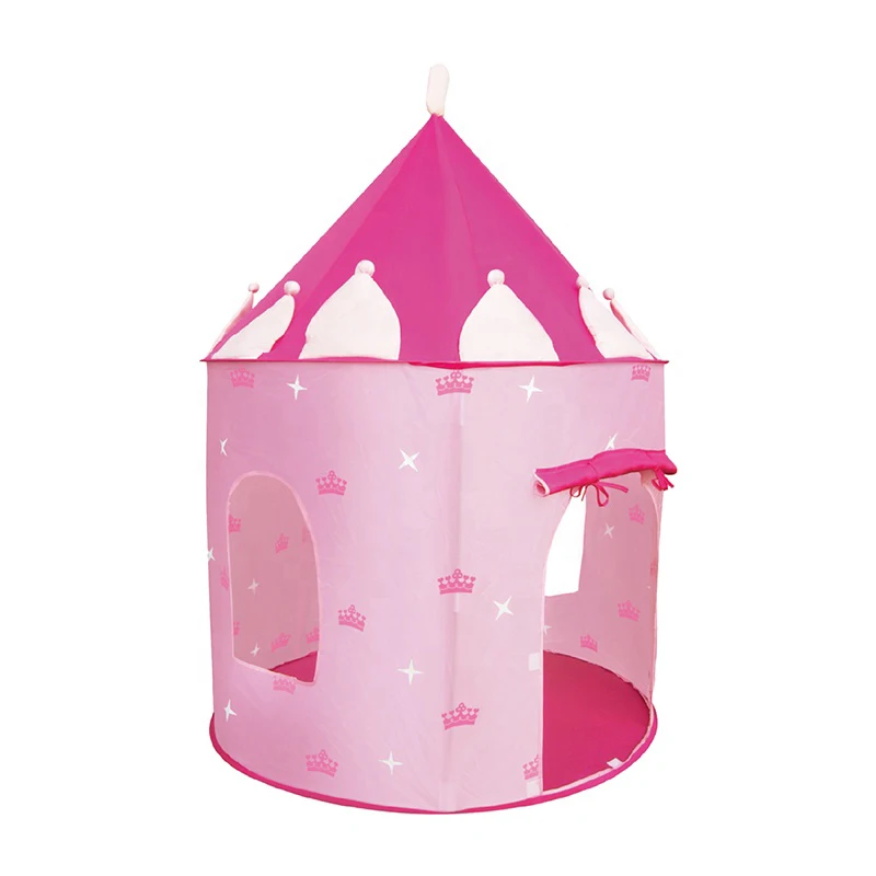 Wholesale Pink Princess Castle Playing House Tent Baby Kids Play Teepee Tent With Good Material