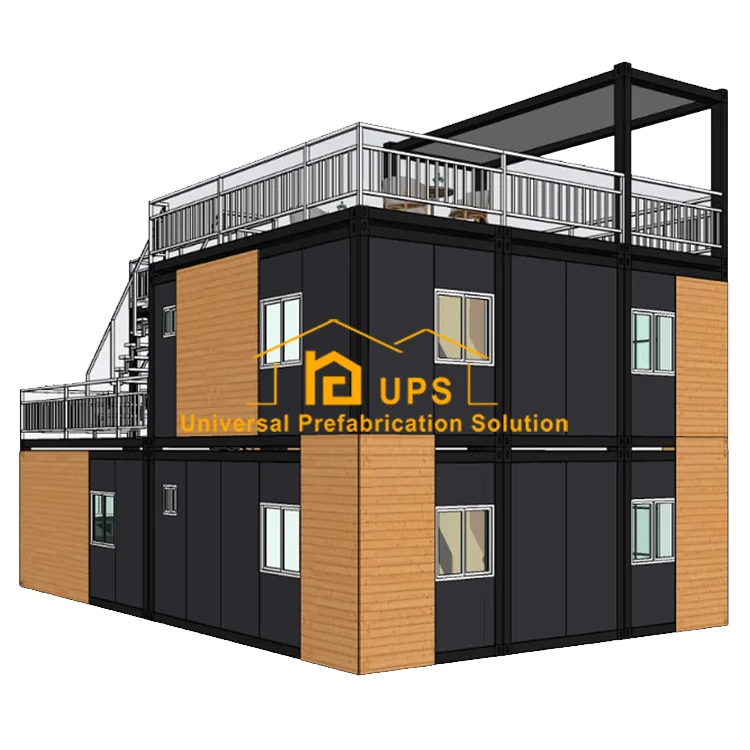 2020 Steel structure frame prefab houses container  easy to assemble premade house apartment building