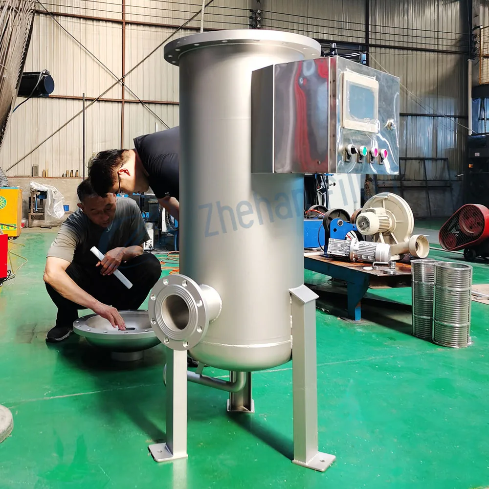 High Quality Stainless Steel Automatic self cleaning edible oil peanut oil filter machine with pump