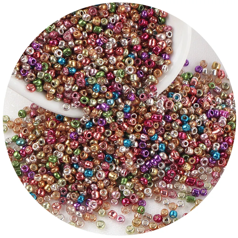 450g/Bag  DIY Bracelet Necklace  Round  Bead  Jewelry Making Accessories 2mm Glass Seed Spacer Beads