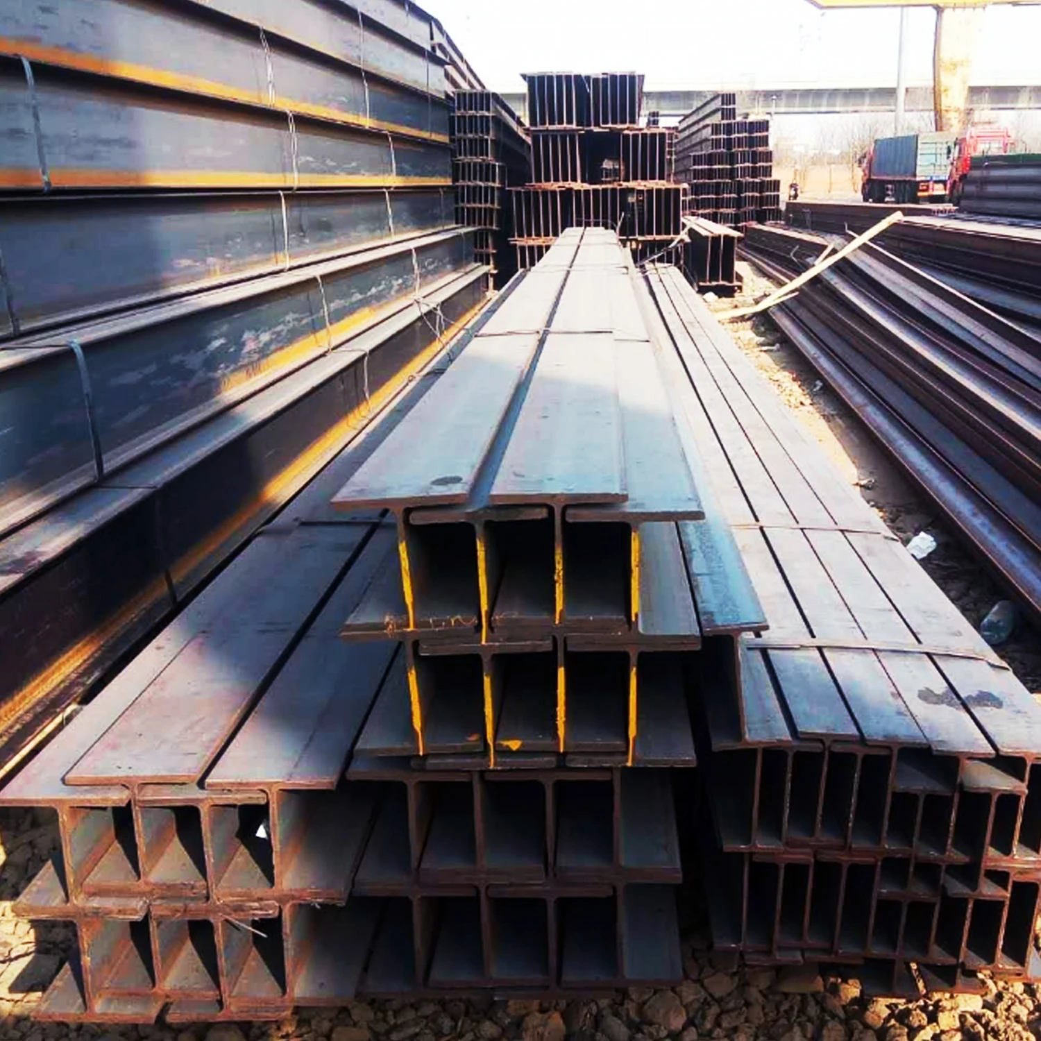 Hot Rolled H Shape Steel Structure Column Beam ASTM, JIS Standard Ss400 ASTM A36 Steel H-Beam Price/Q235 Ss355jr St