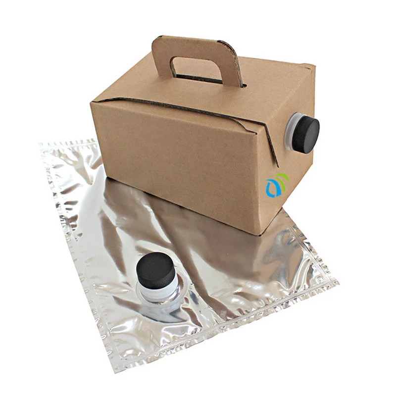 Custom Plastic Packaging Bag In Box Dispenser 3L 5L 10L 20L for Coffee Wine Juice Olive Oil Syrup With Vitop Tap