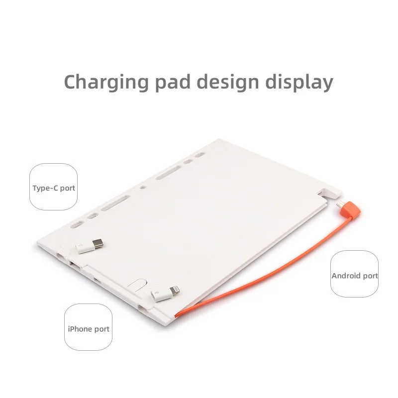 Подгонянный логотип Power Bank тройной зарядный кабель молочный Многофункциональный корпоративный плотный бумажный блокнот