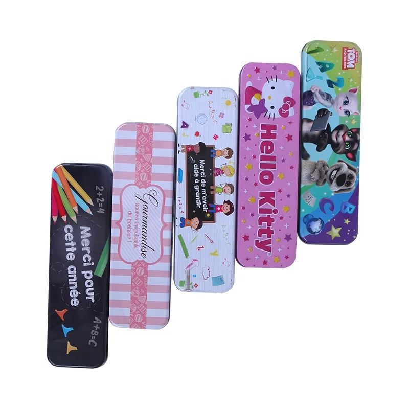  Top Quality Tin Pen Box Pencil Makeup Case