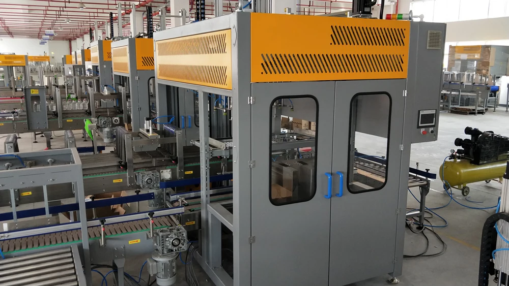 Automatic Case Packer for Kind of bottles cartons boxes jugs with