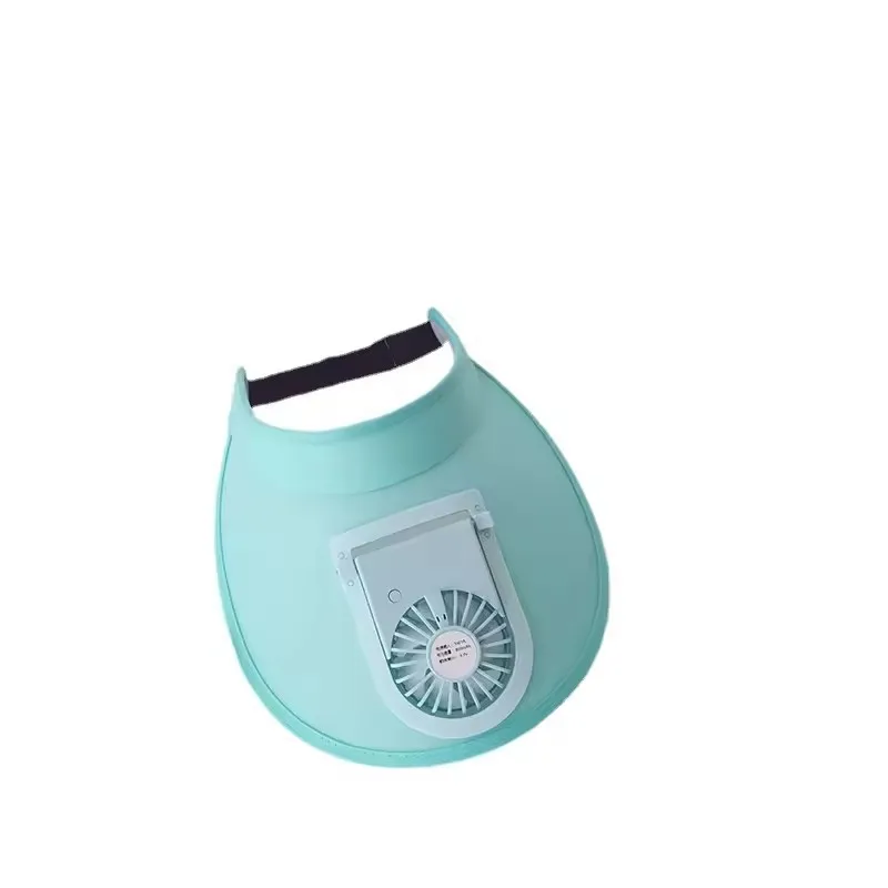 Summer Child Large Big Brim Sports Hats Outdoor Cooling Sun Visor Cap Kids Travel Empty Top Rechargeable Usb Fan Caps