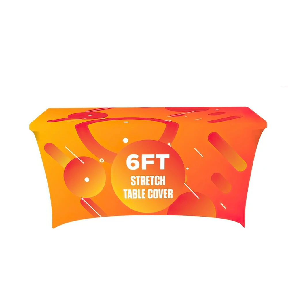 Чехол для стола из полиэфирной ткани, 4 фута, 6 футов, 8 футов