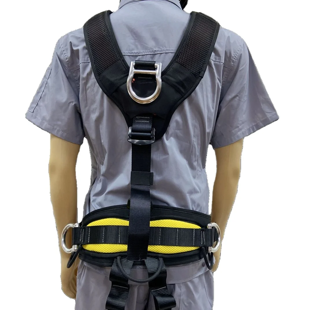 Wind seated safety belt high altitude operation fall prevention safety rope three-point site fall protection equipment