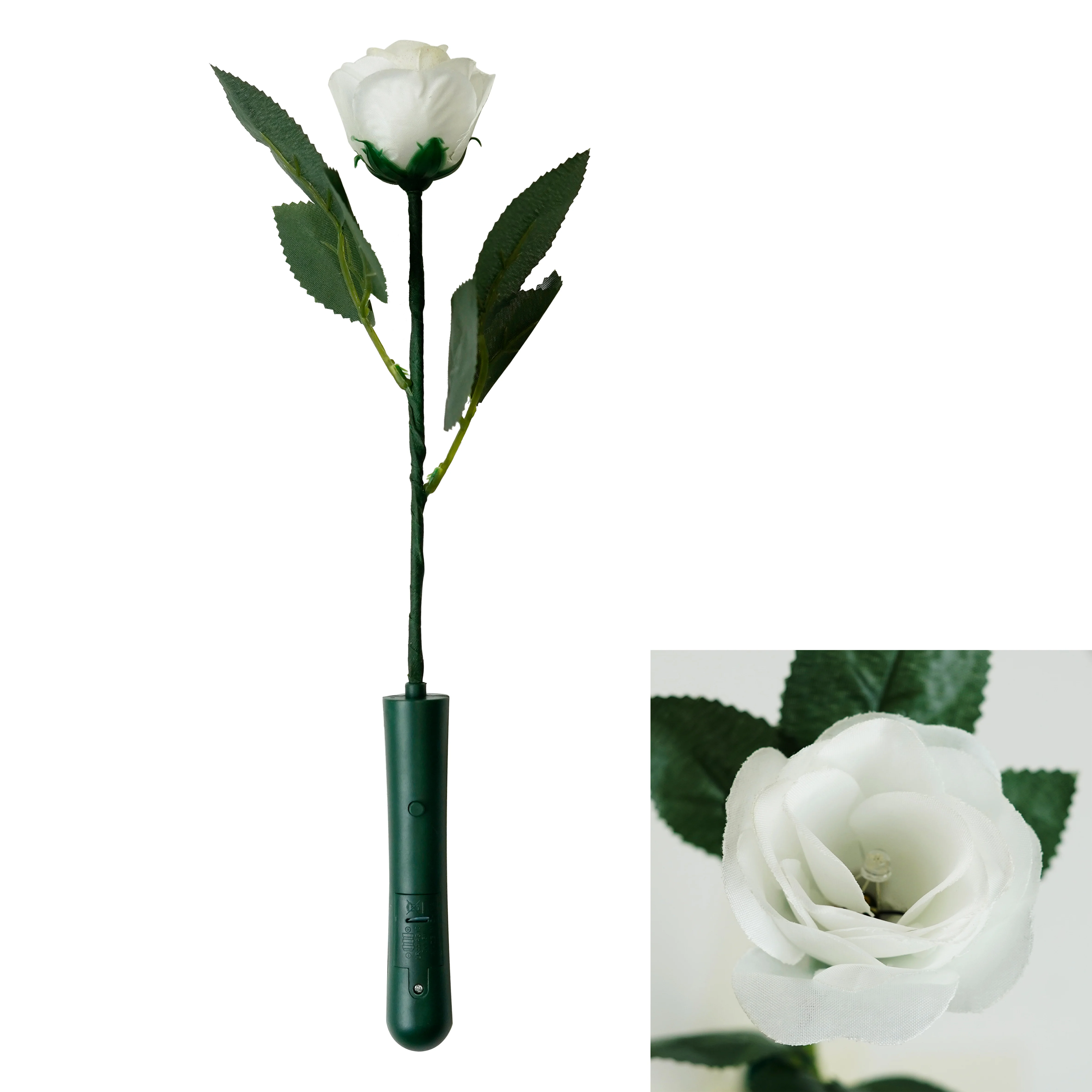 Single LED ROSE Flower Valentines Mothers Festival Day Wedding Decoration Soap Rose Artificial Flowers For Gift