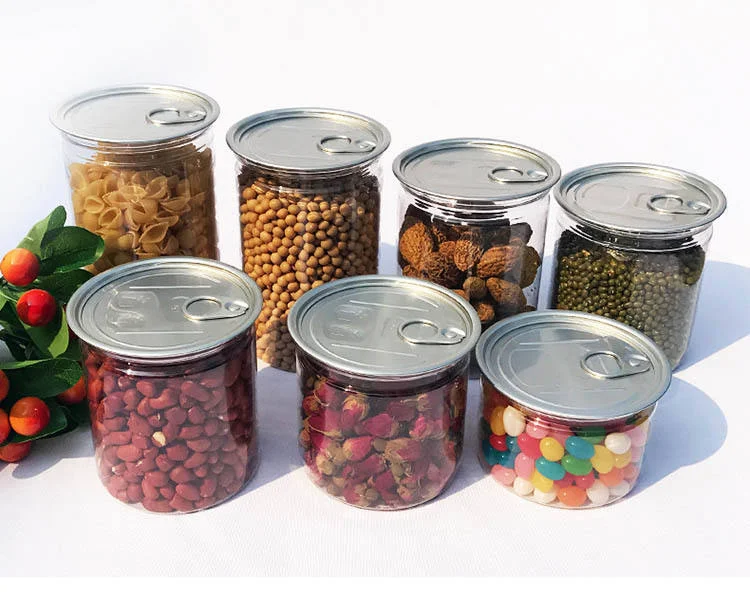 Pet Container With Screw Top Lid 2oz 3oz 4oz 5oz 6oz 8oz 16oz Plastic Jars for Butter Honey Jams Provide Samples
