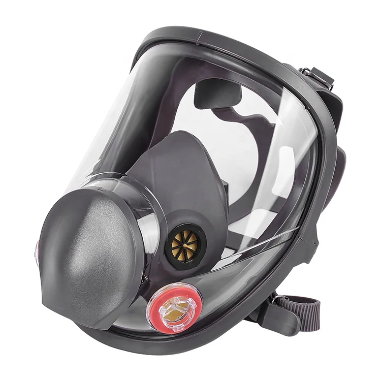 Direct Sale 6800 Full Face Rubber Particulate Respirator Gas Mask with Double Filters for Breathing Apparatus