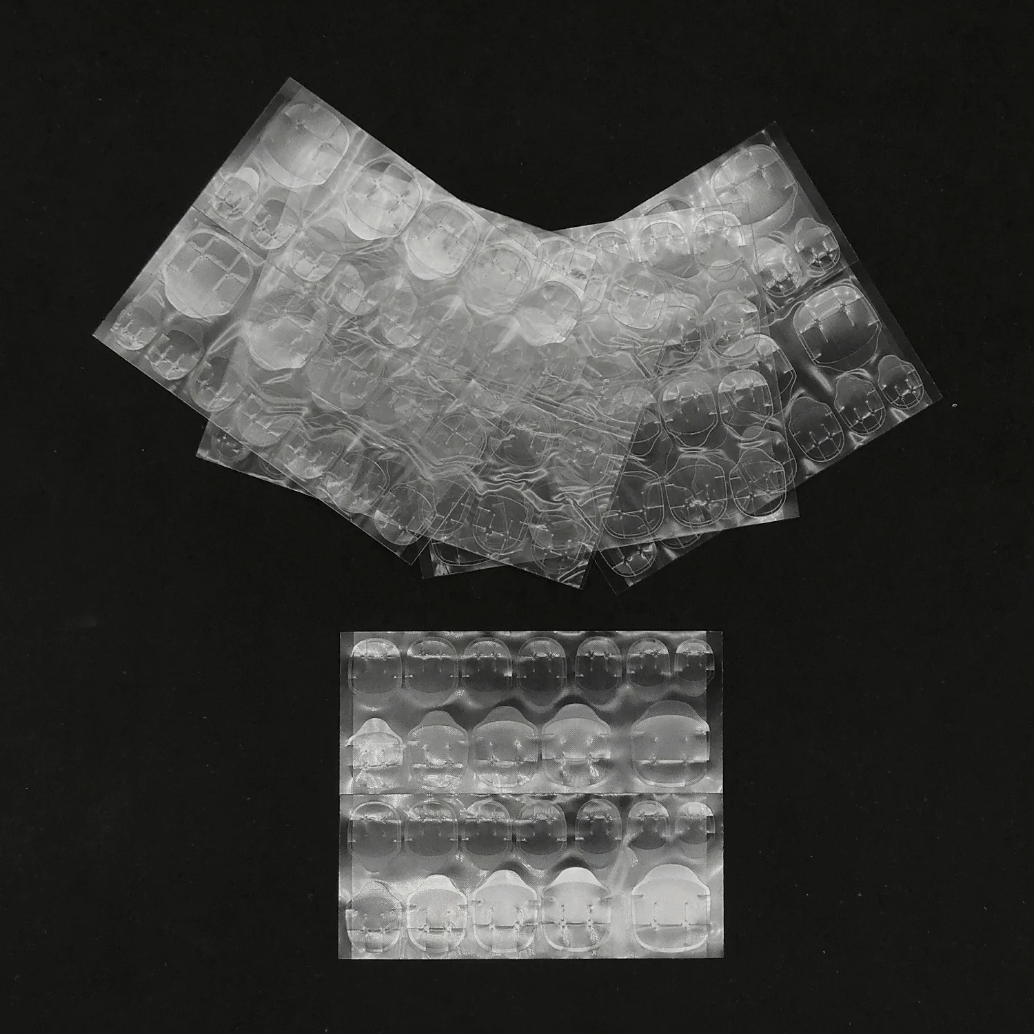 Wholesale nail cleaning tools double side adhesive tab wooden sticker nailfile for nails clean