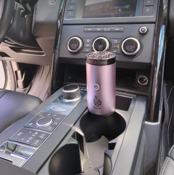 Конусная курильница для автомобиля 2020 новый дизайн type-c перезаряжаемая Автомобильная курильница для благовоний портативная Арабская курильница для автомобиля bakhoor