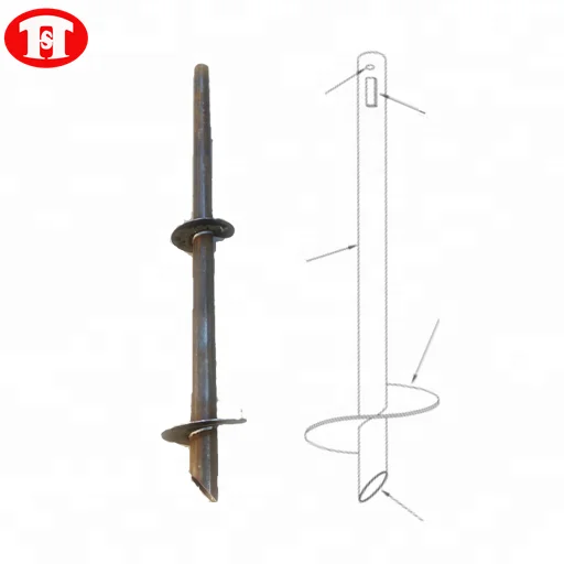 Solar Fasten Ground Screws Anchor Solar Ground Screw For Solar Power System