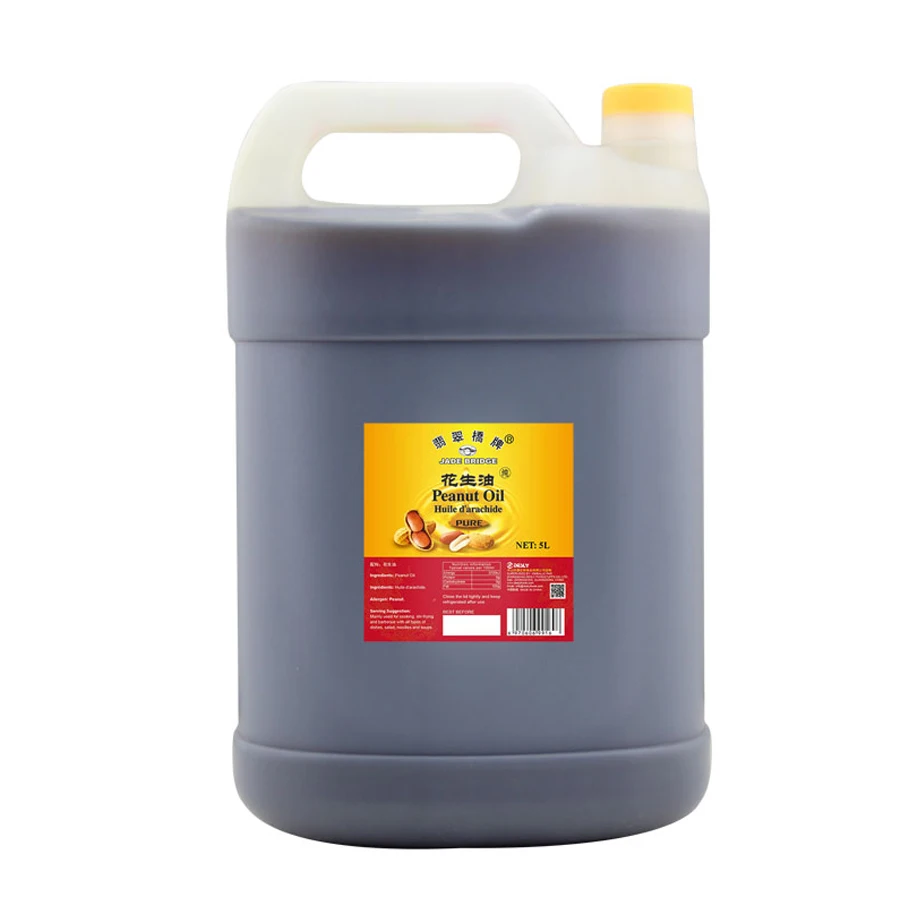 5 L Plastic drum packing Peanut Oil Bulk Wholesale From Deslyfoods oem