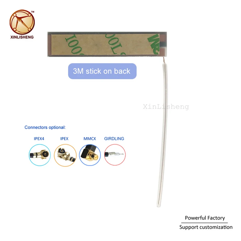 Top quality 433mhz Build-in FPC patch antenna with wifi RG178 cable ufl