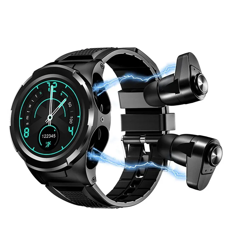 Wholesale fee shipping JM06 smartwatches 2 in 1 fitness tracker Smart watch earphone BT wireless TWS S201  Smart watch for apple