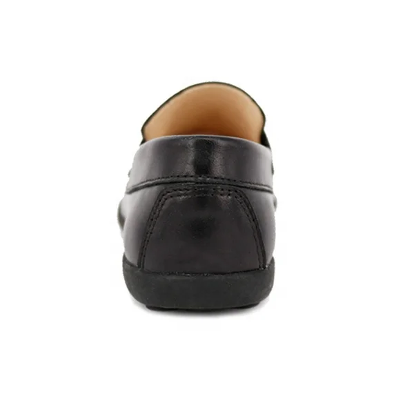 Guangzhou Factory Black Leather Shoes Italian Outdoor Loafers Casual Shoes Kids