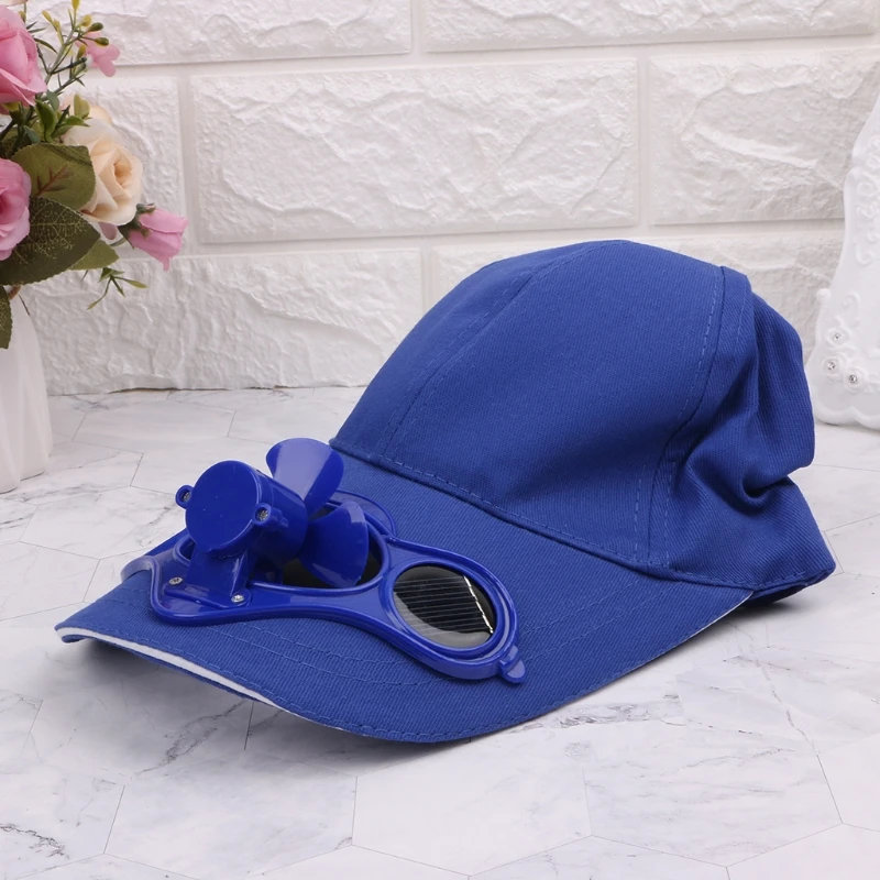 Summer Sport Outdoor Hat Cap With Solar Sun Power Cool Fan Bicycling Climbing Baseball Cap