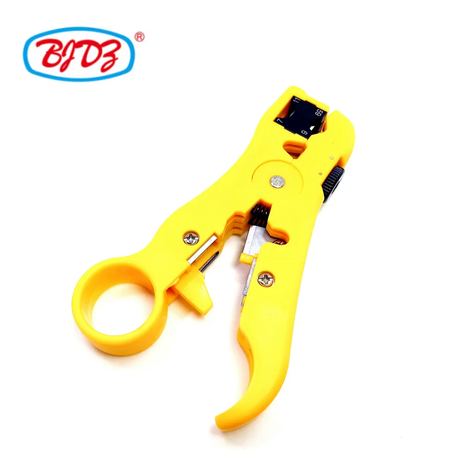 Universal stripping tool use on coaxial cable RG59 RG6 RG7 RG11 round networking cable and flat telephone cable in stock