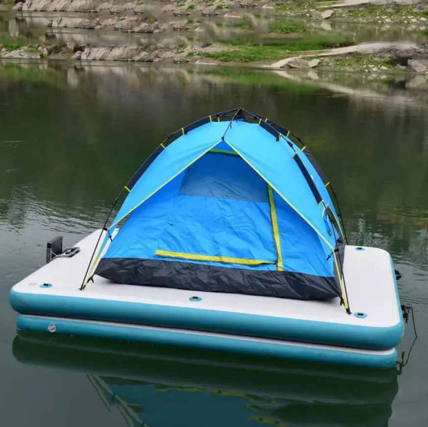 Cheap Water Floating Raft Tent Outdoor Camping Inflatable Aqua Tent for Water Entertainment