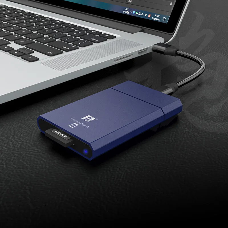 FB CFexpress-3.1 Type-A Blue Metal micro usb type-c 3.1 adapter sd memory Card Reader for iphone and macbook
