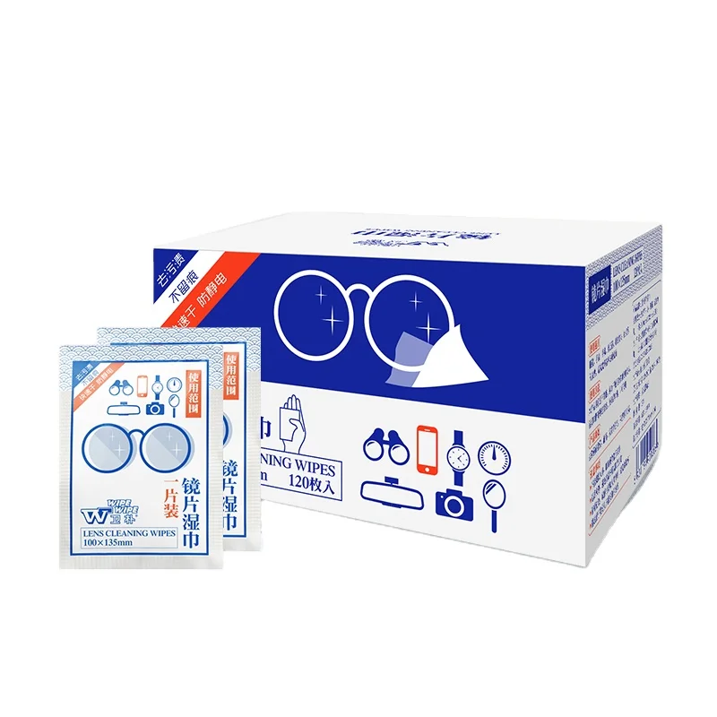 Eye Glasses Cleaning Wipe Eyeglass Cleaner Screen Wipes Lens Cleaning Wipes 120 PCS
