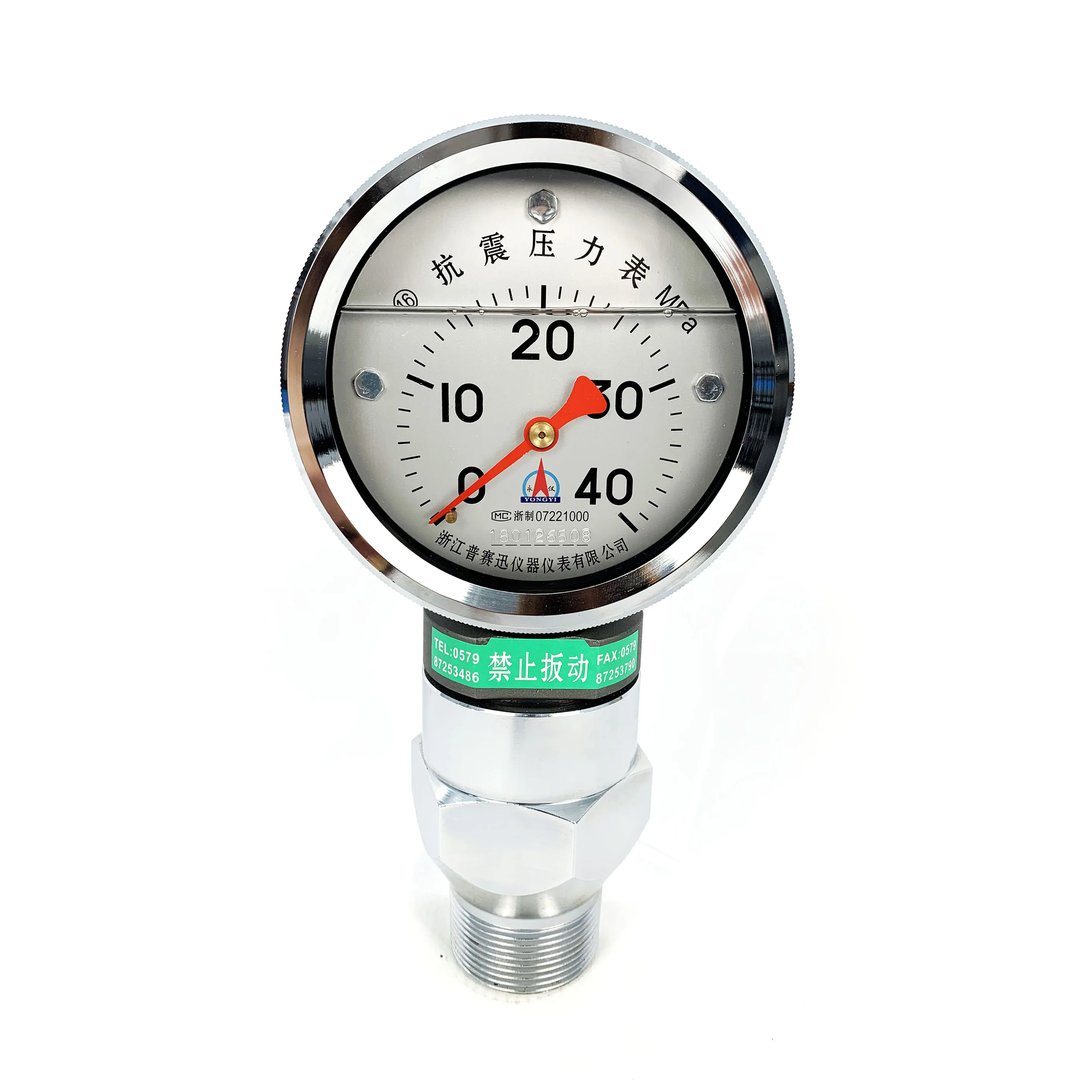 
 YK-100 жидкости заполнены напорная труба манометр вспомогательные бурения, раскола, цементирование и другое оборудование 0 ~ 25MPa до O ~ 80MPa  