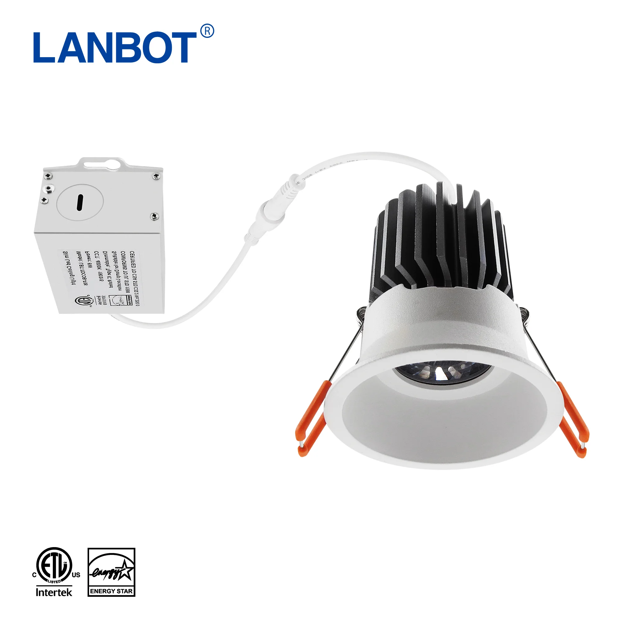ETL Anti-glare Regressed Downlight Mounted CRI90 Architectural Commercial Dimmable LED Modular Downlight