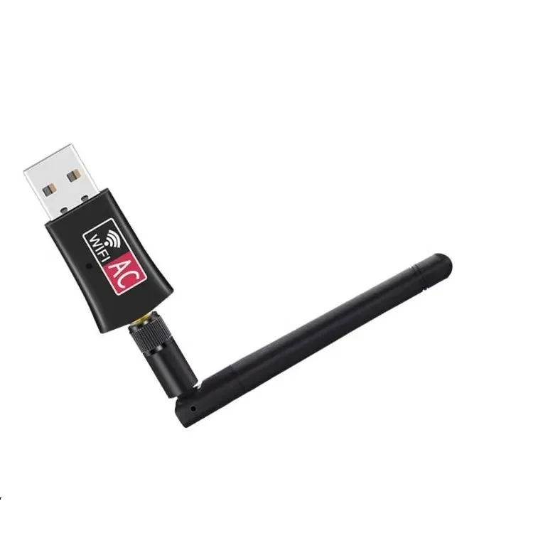 Оптовая продажа беспроводная сетевая карта приемник Wi-Fi 600 м 2 дБ настольный ноутбук usb передатчик с высоким коэффициентом усиления двухдиапазонный адаптер
