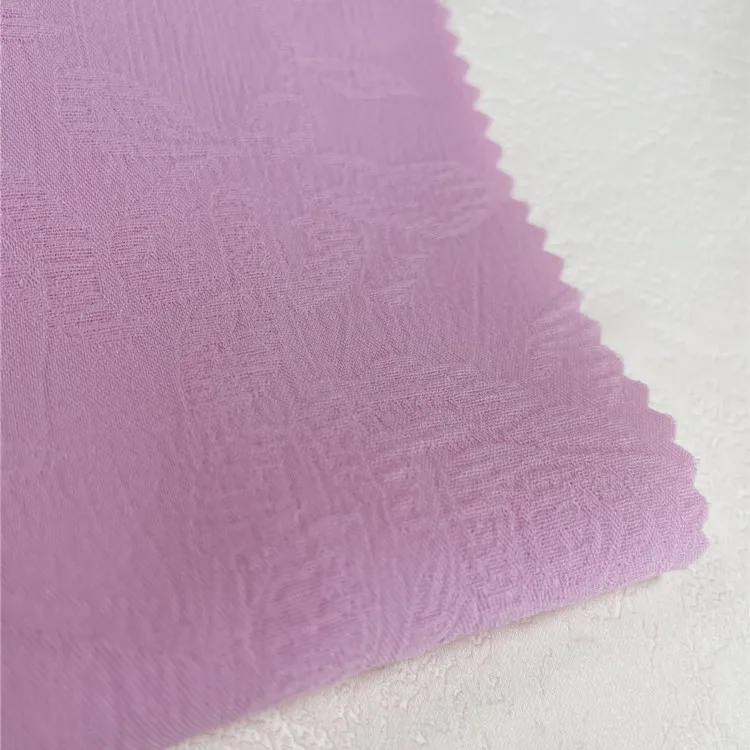 Factory price spandex Jacquard pleated polyester seersucker striped Knitted Nylon cotton hole fabric