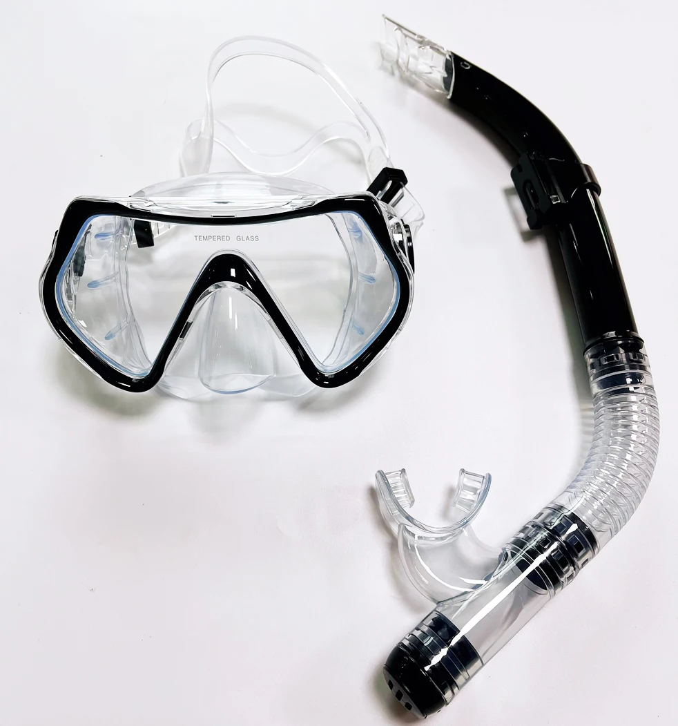 Adult snorkeling gear scuba diving equipment kit water sports mask and snorkel for sale