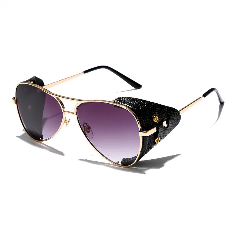  2019 Модные Винтажные мужские и женские металлические очки в стиле панк солнцезащитные UV400 стимпанк