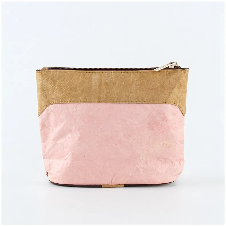 Customized waterproof splicing Tyvek  Cosmetic Bag Large capacity cosmetic storage and toiletry bag